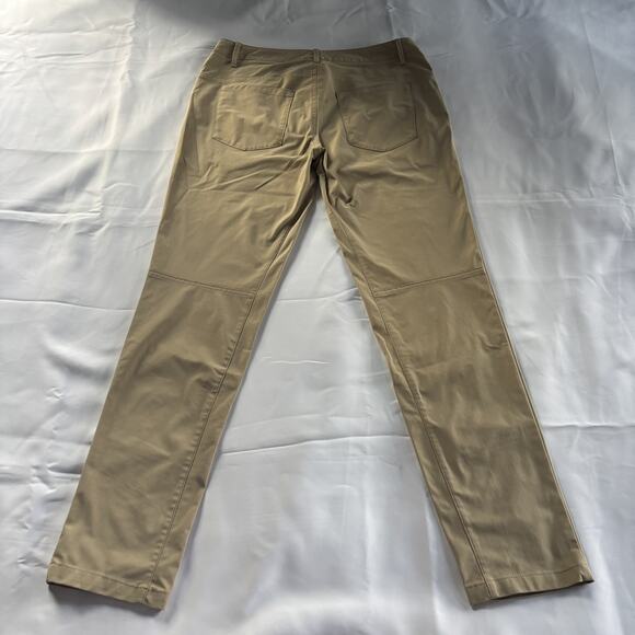 All In Motion Pants Mens 34X 32 Tapered Commuter Tan Business Casual Office - Picture 3 of 12